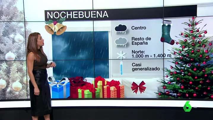 Lluvias, nieve y temperaturas especialmente bajas: así será el tiempo en Nochebuena y Navidad