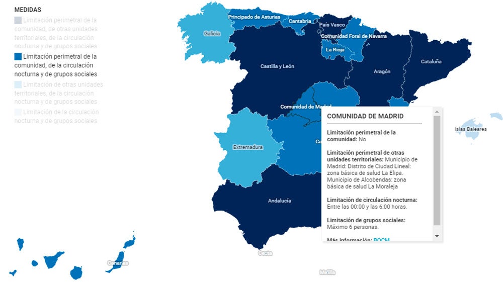Mapa interactivo de España