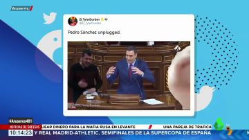 "Pedro Sánchez unplugged", el "adictivo" videomontaje del presidente en el Congreso que arrasa en Twitter