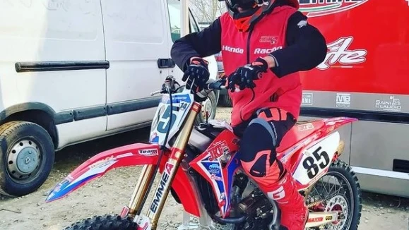 Sebastian Fortini, piloto de motocross