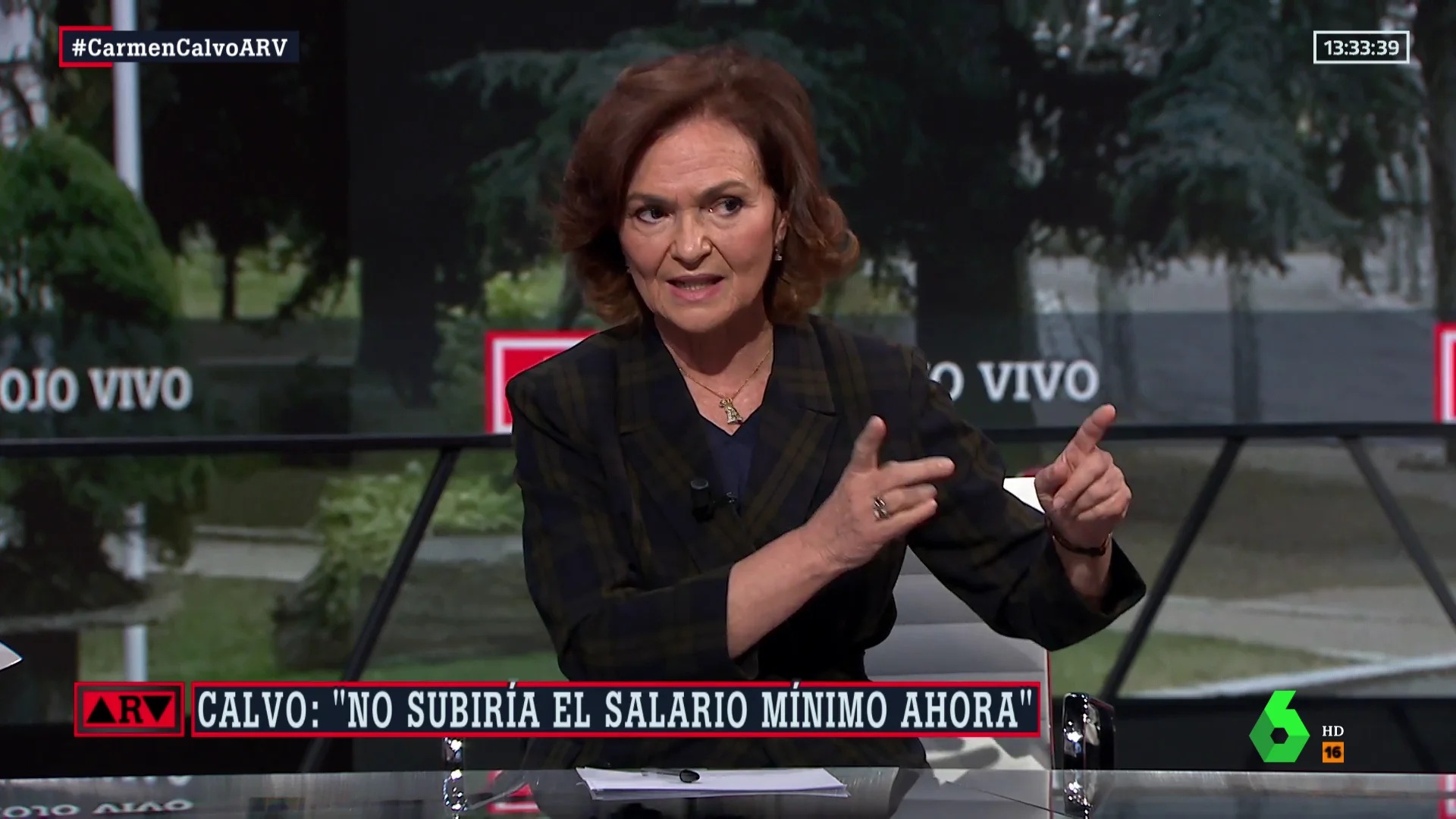 Carmen Calvo, en Al Rojo Vivo