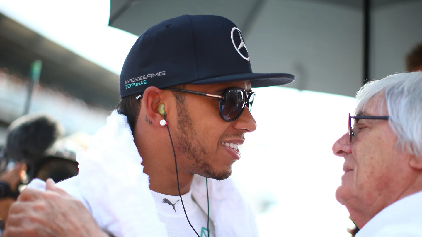 Hamilton y Ecclestone Hamilton y Ecclestone