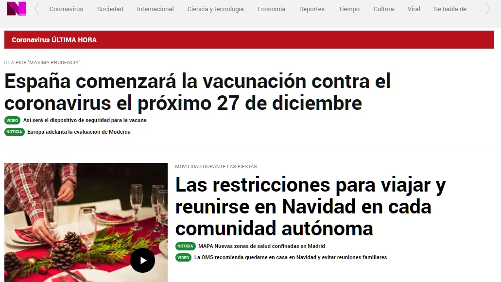 Portada de laSexta el viernes 18 de diciembre