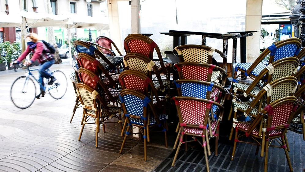 Imagen de una terraza de Barcelona