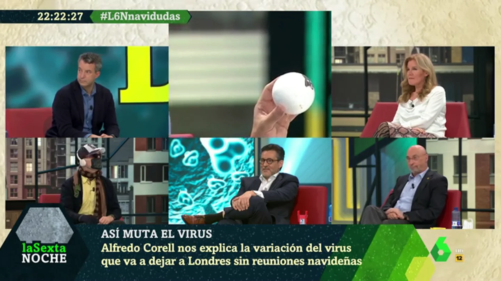 Con canciones navideñas y el virólogo José Antonio López disfrazado: así explica Alfredo Corell cómo puede mutar un virus 