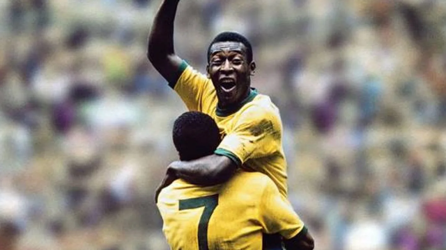 La mítica celebración de Pelé La mítica celebración de Pelé