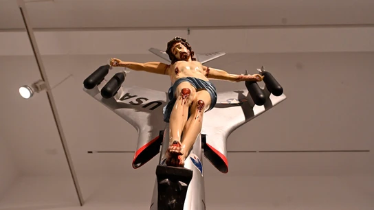Obra de León Ferrari en el Reina Sofía que ha provocado la polémica Obra de León Ferrari en el Reina Sofía que ha provocado la polémica