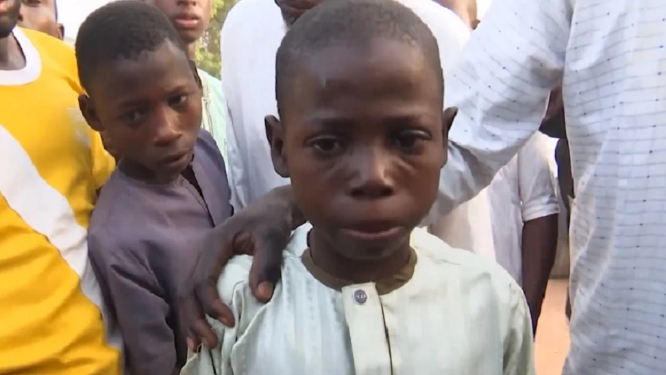 Imagen de un niño nigeriano que fue secuestrado por Boko Haram