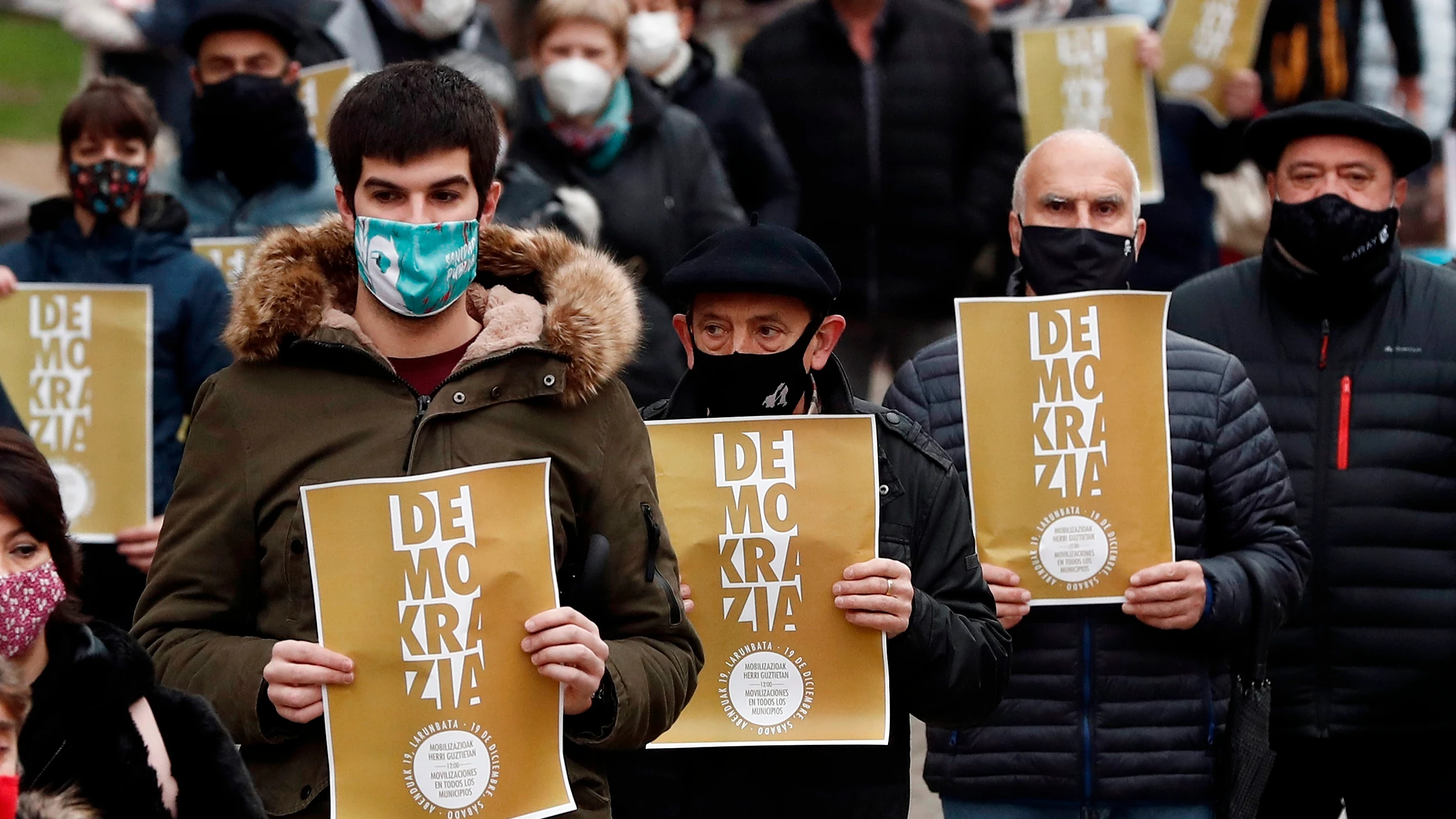 Concentración en Pamplona contra la repetición del juicio Bateragune