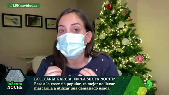 Boticaria García desmonta los mitos sobre las mascarillas y nos recuerda qué errores seguimos cometiendo Boticaria García desmonta los mitos sobre las mascarillas y nos recuerda qué errores seguimos cometiendo