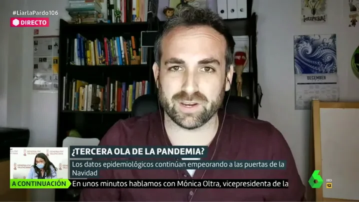 El análisis de la evolución de la pandemia del matemático García Cremades: "La tercera ola es ya una realidad"