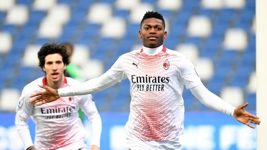 Rafael Leao celebra un gol con el Milan Rafael Leao celebra un gol con el Milan