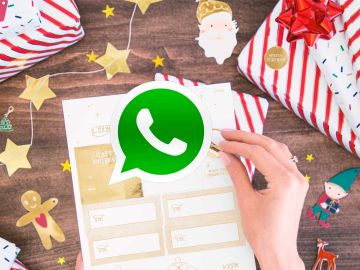 Felicita la navidad enviando pegatinas por WhatsApp 