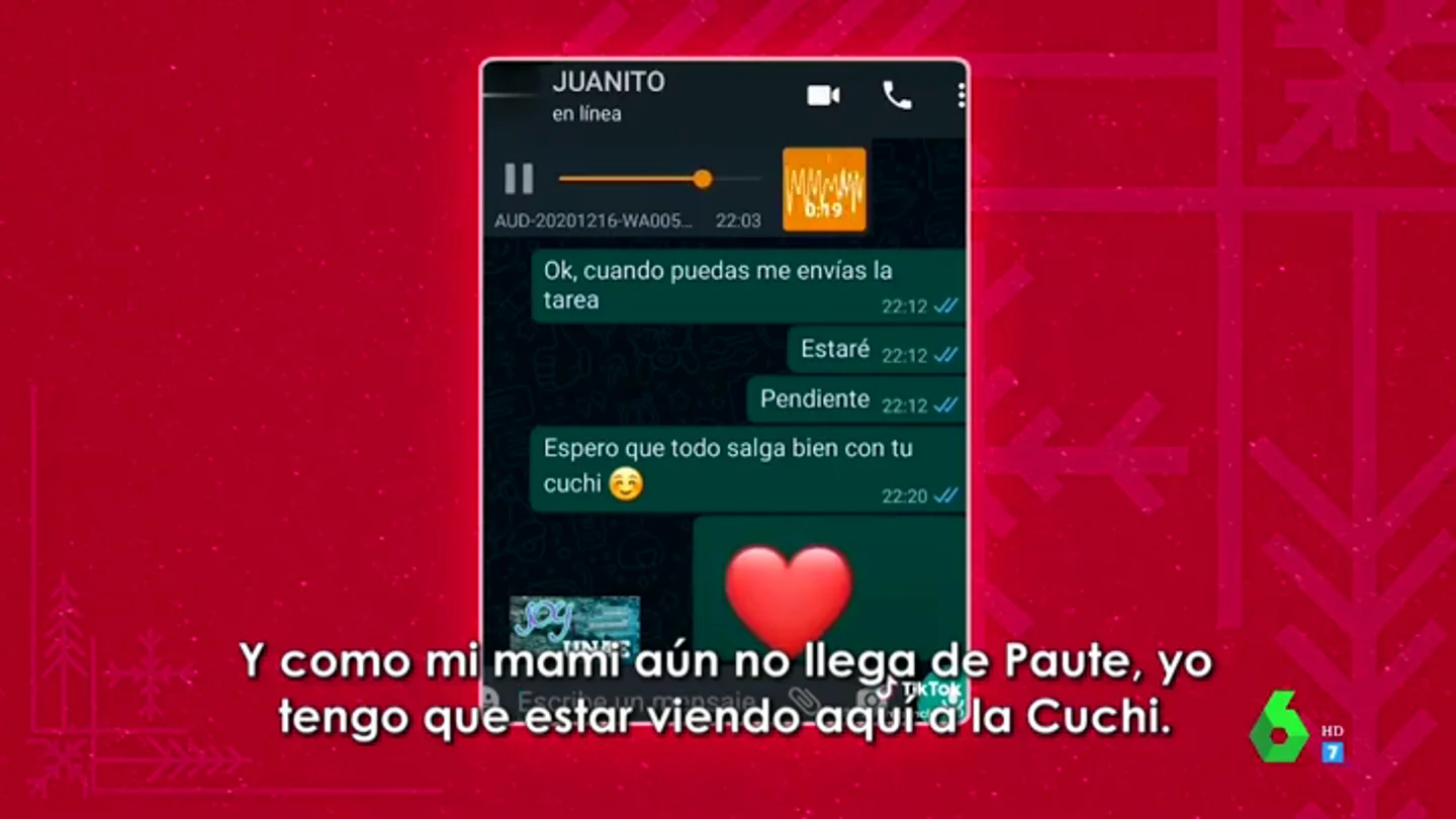 El audio viral de un niño a su profesora al no poder enviar sus deberes a tiempo porque su cerda se pone de parto El audio viral de un niño a su profesora al no poder enviar sus deberes a tiempo porque su cerda se pone de parto