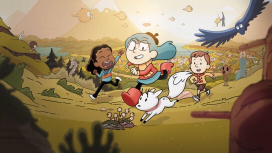 Hilda conoce a un montón de personajes fantásticos