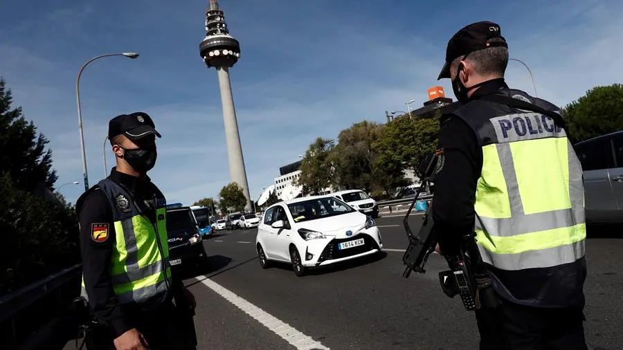 Control policial en Madrid