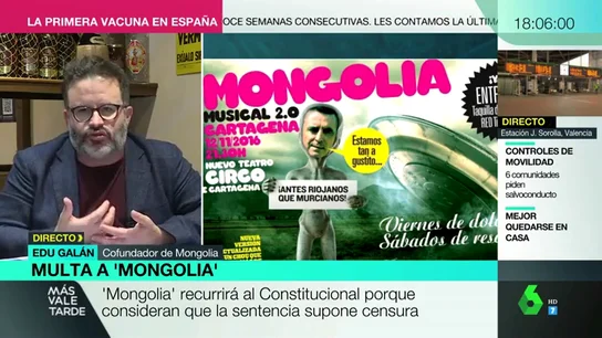 Edu Galán tilda de "desmesurada" y "preocupante" la condena a Mongolia: "Ganamos 816 euros y hemos sido condenados a 40.000" Edu Galán tilda de "desmesurada" y "preocupante" la condena a Mongolia: "Ganamos 816 euros y hemos sido condenados a 40.000"