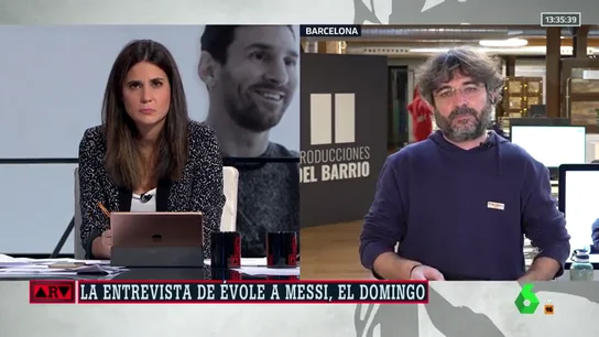 Évole, sobre su entrevista a Messi: "Nunca le había visto hablar de su carácter, de sus problemas para relacionarse" Évole, sobre su entrevista a Messi: "Nunca le había visto hablar de su carácter, de sus problemas para relacionarse"