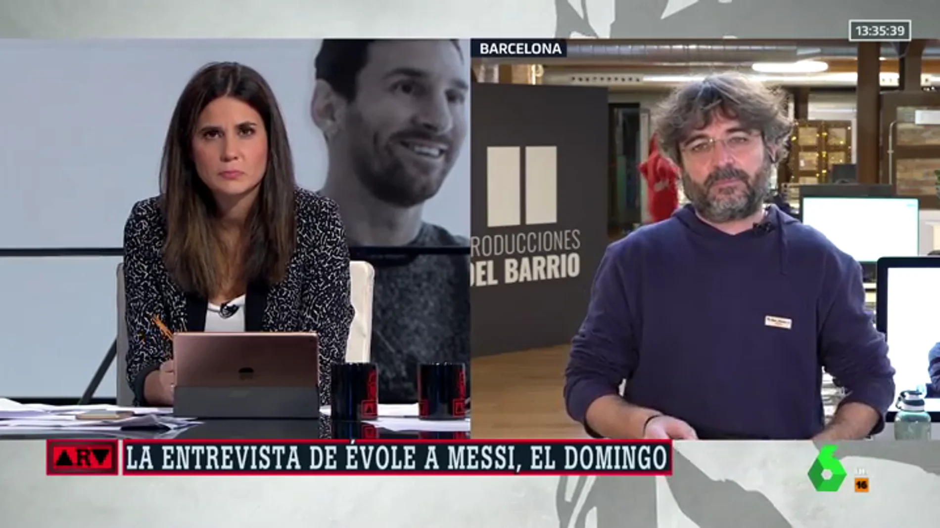 Évole, sobre su entrevista a Messi: "Nunca le había visto hablar de su carácter, de sus problemas para relacionarse"
