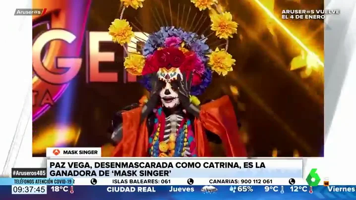 'Mask Singer' desvela las identidades de 'Caniche' y de 'Catrina'