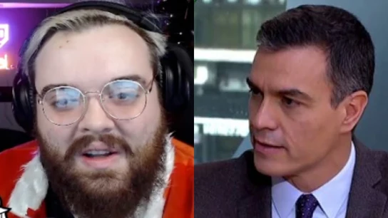 Fotomontaje de Ibai Llanos y Pedro Sánchez Fotomontaje de Ibai Llanos y Pedro Sánchez