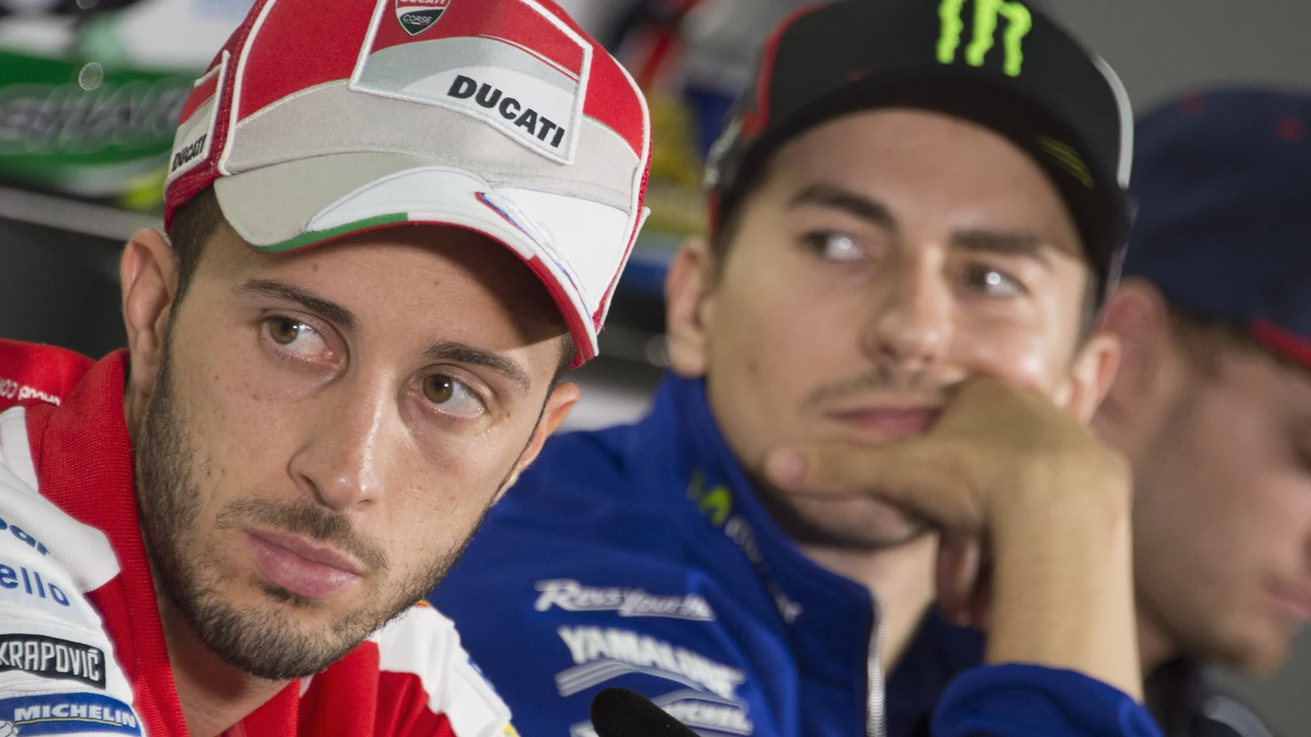 Andrea Dovizioso y Jorge Lorenzo Andrea Dovizioso y Jorge Lorenzo