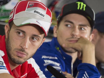 Andrea Dovizioso y Jorge Lorenzo