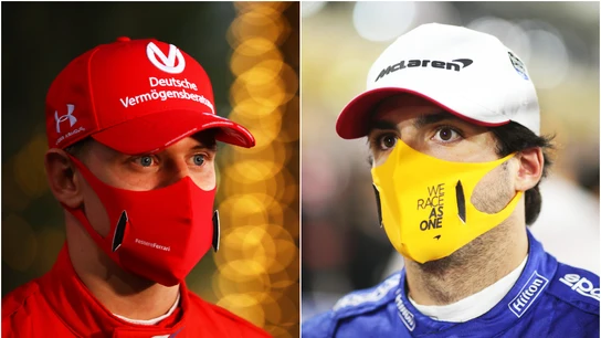 Mick Schumacher y Carlos Sainz Mick Schumacher y Carlos Sainz