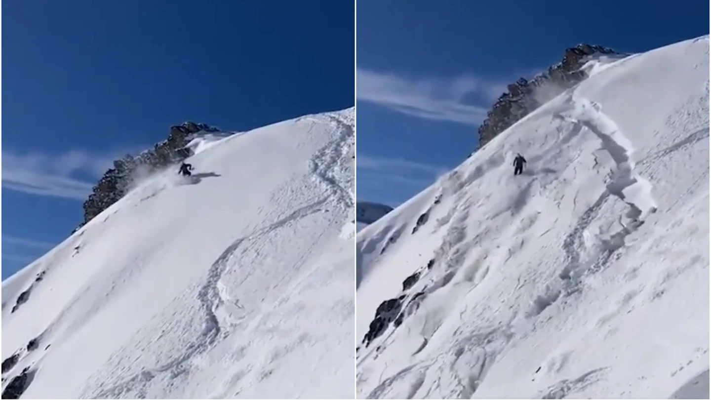 Un alud de nieve atrapa a un esquiador en Astún Un alud de nieve atrapa a un esquiador en Astún