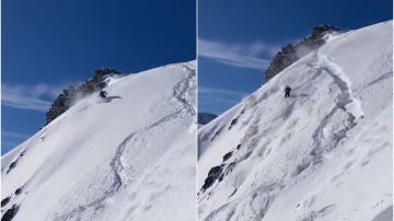 Un alud de nieve atrapa a un esquiador en Astún