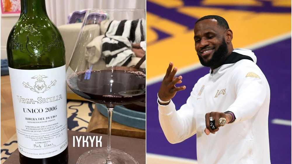 LeBron James, gran fan del Vega Sicilia Único