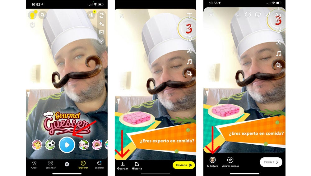 Cómo usar los filtros de Snapchat en Instagram.