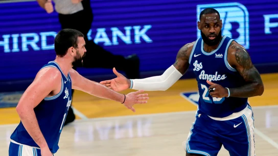 Marc Gasol y LeBron James Marc Gasol y LeBron James