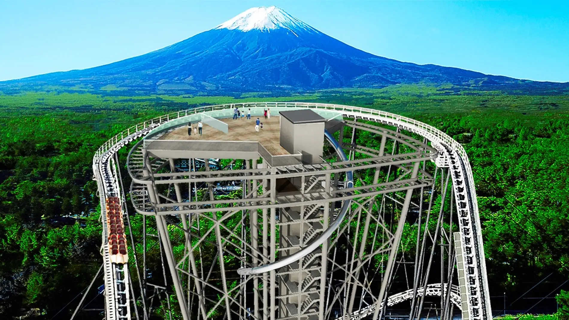 Nueva Torre con vistas al Monte Fuji