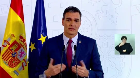 Comparecencia de Pedro Sánchez Comparecencia de Pedro Sánchez