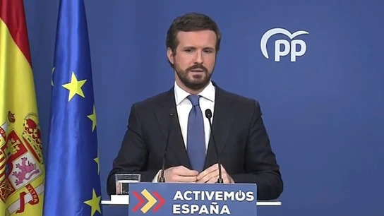 El presidente del PP, Pablo Casado El presidente del PP, Pablo Casado