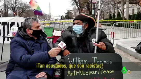 Hablan los voluntarios que custodian la plaza 'Black Lives Matter' en Washington: "Están asustados porque son racistas" Hablan los voluntarios que custodian la plaza 'Black Lives Matter' en Washington: "Están asustados porque son racistas"
