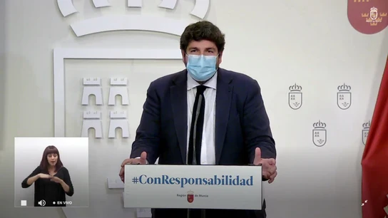 Fernando López Miras, presidente de la Región de Murcia. Fernando López Miras, presidente de la Región de Murcia.