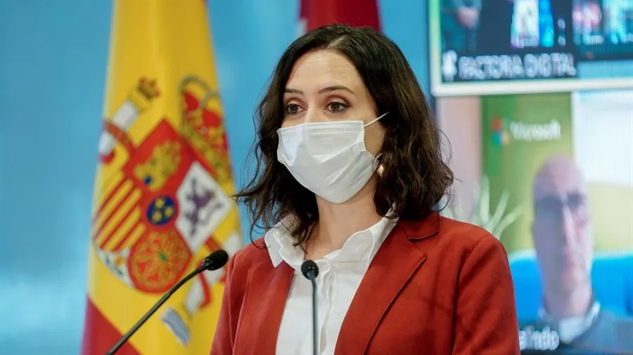 La presidenta de la Comunidad de Madrid, Isabel Díaz Ayuso