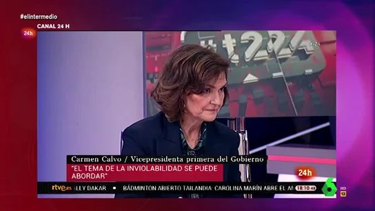 Las "curiosas" palabras de Carmen Calvo un día antes de conocerse que Patrimonio Nacional paga a los asistentes del emérito Las "curiosas" palabras de Carmen Calvo un día antes de conocerse que Patrimonio Nacional paga a los asistentes del emérito