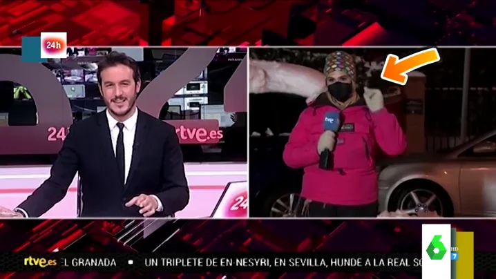 La sorprendente reacción de una reportera al pensar que no estaba en directo