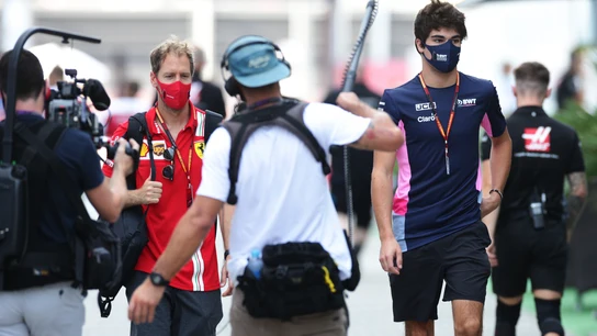 Sebastian Vettel y Lance Stroll Sebastian Vettel y Lance Stroll