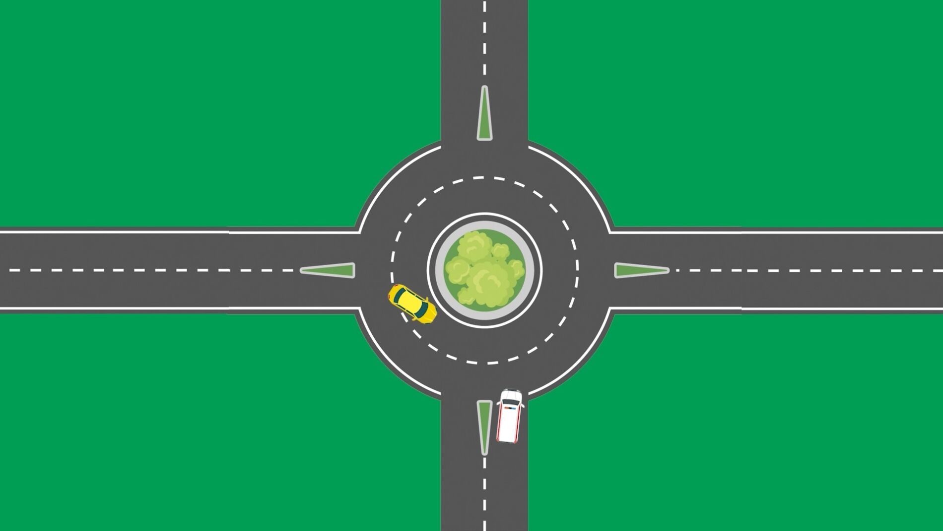 Veh&iacute;culos prioritarios en glorietas