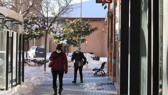 Nieve en las calles de Teruel Nieve en las calles de Teruel