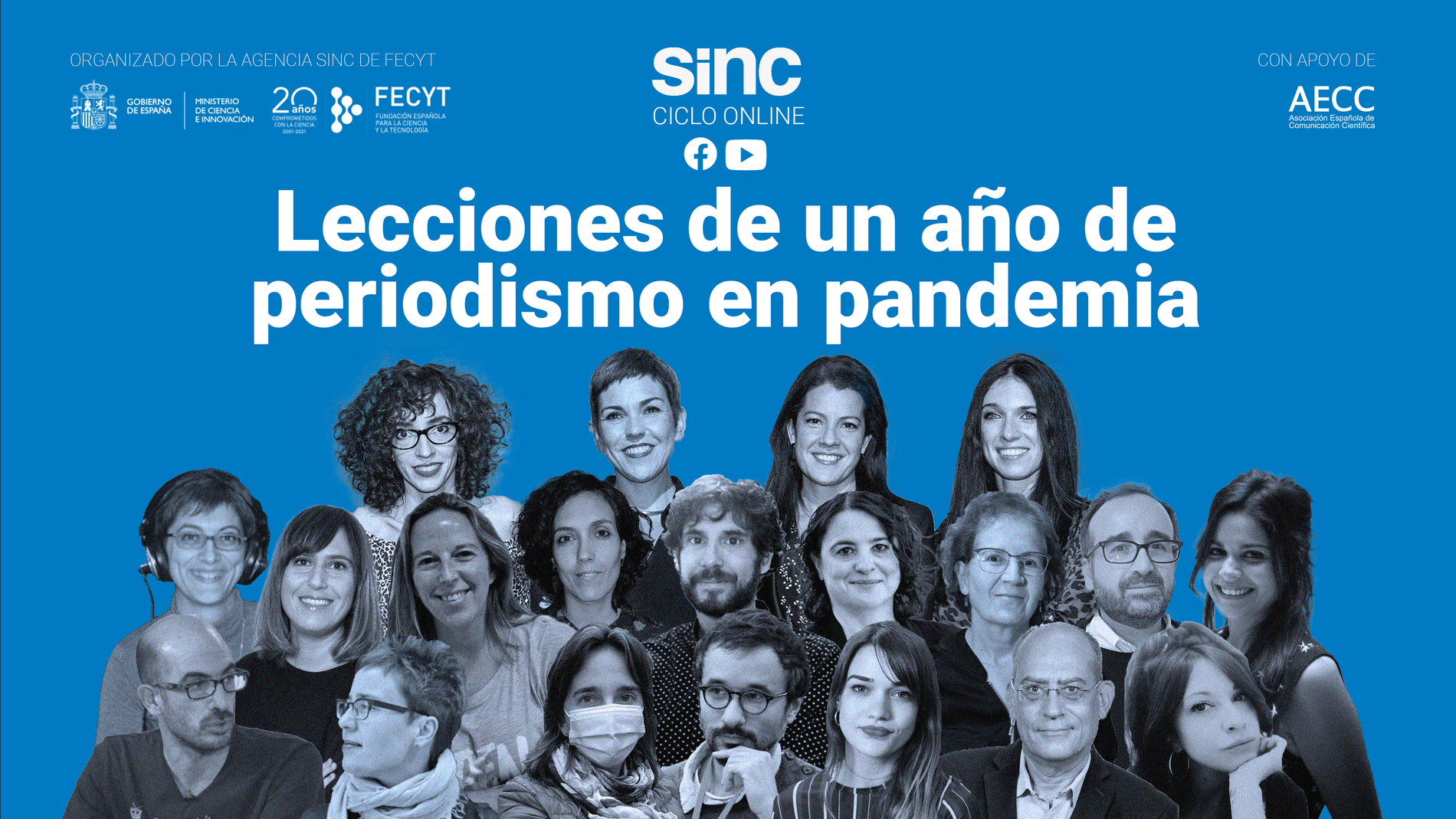 La agencia SINC organiza el ciclo de debates online Lecciones de un ano de periodismo en pandemia