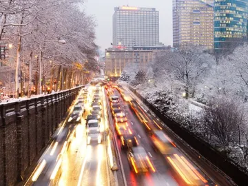 Nieve en la ciudad Nieve en la ciudad