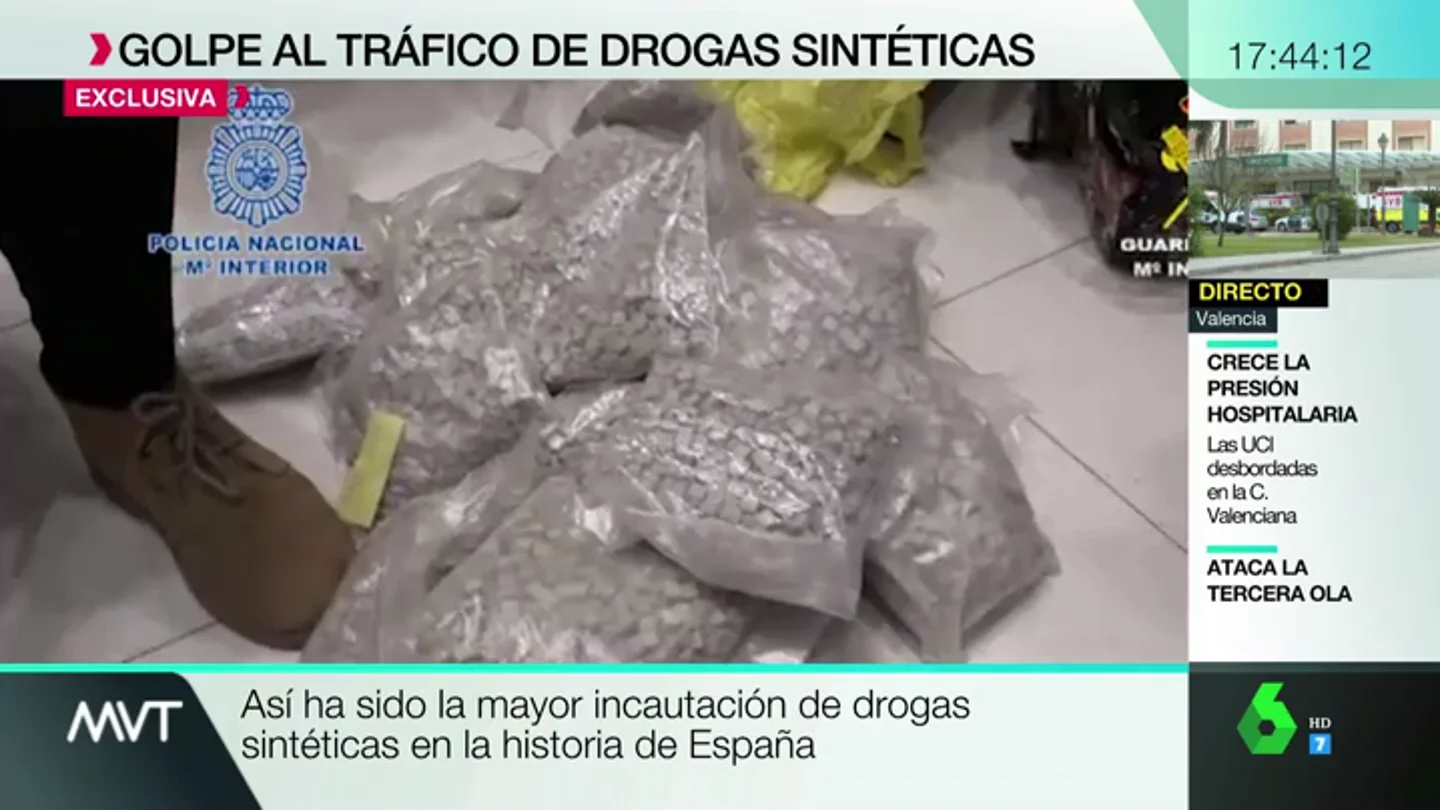Droga intervenida por Policía y Guardia Civil imágenes exclusivas laboratorio de drogas