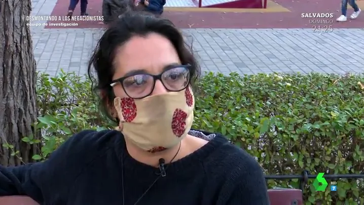 Polly Romero, madre en contra de las mascarillas Polly Romero, madre en contra de las mascarillas