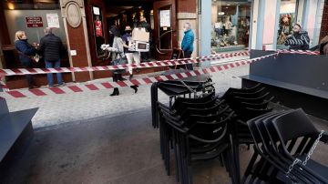 Terraza de un bar de Pamplona