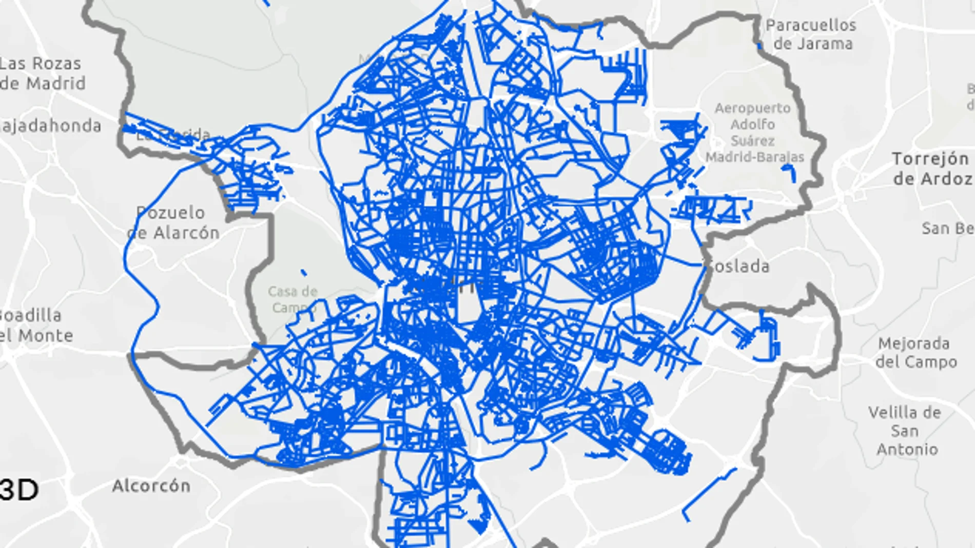 El mapa de Madrid en tiempo real de las calles limpias tras el paso de Filomena